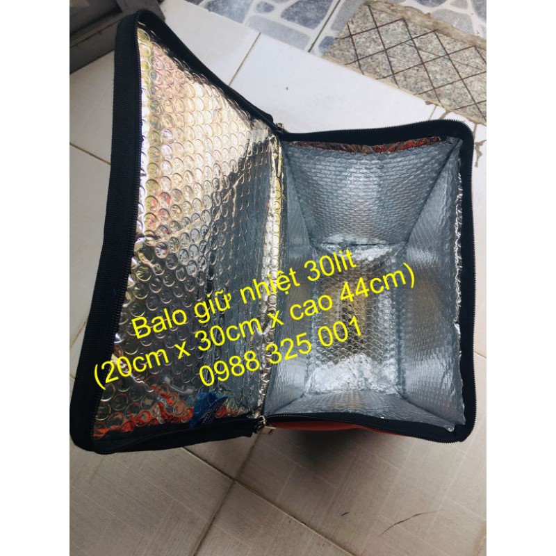 BALO GIỮ NHIỆT GIAO HÀNG - 30LIT  20 x 30 x 44cm KHAY BÁN RIÊNG