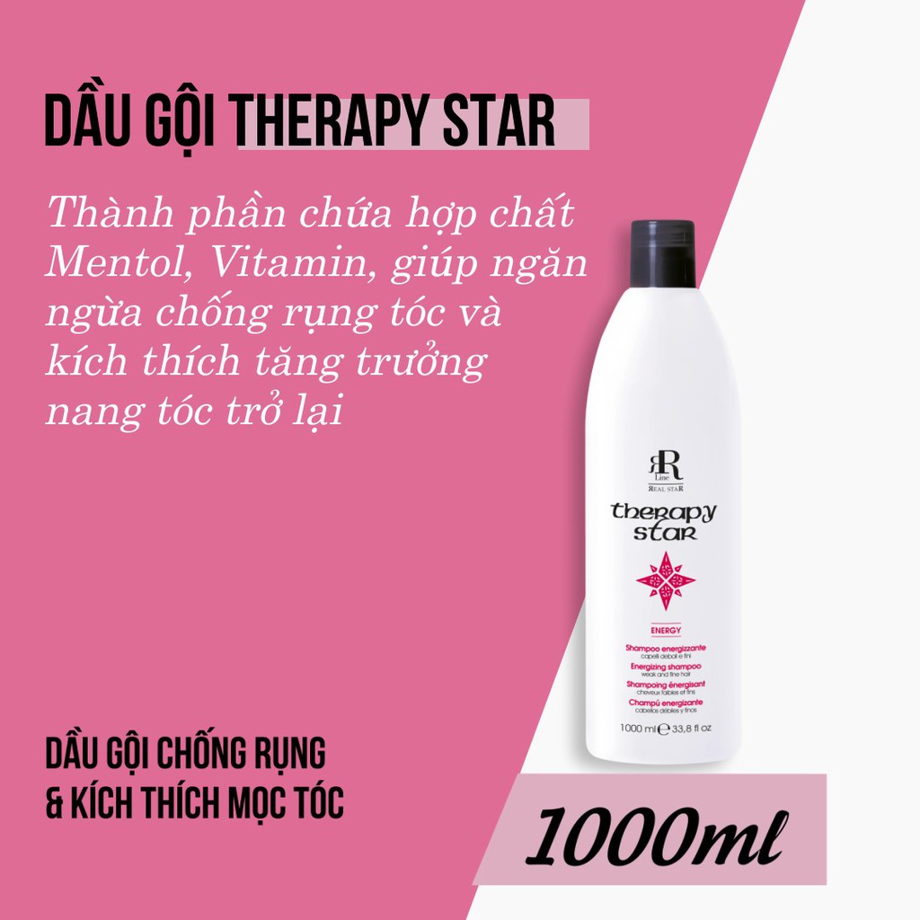 Dầu gội chống rụng và kích thích mọc tóc RRline Therapy Star Energy Shampoo