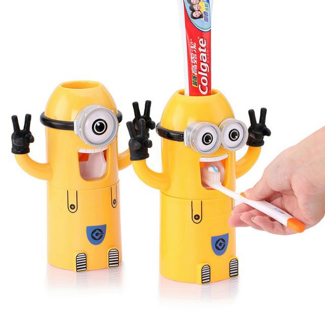 BỘ NHẢ KEM ĐÁNH RĂNG MINION SIÊU CUTE, SIÊU NGỘ NGHĨNH, DỄ THƯƠNG, VUI NHỘN CHO BÉ TRAI, BÉ GÁI