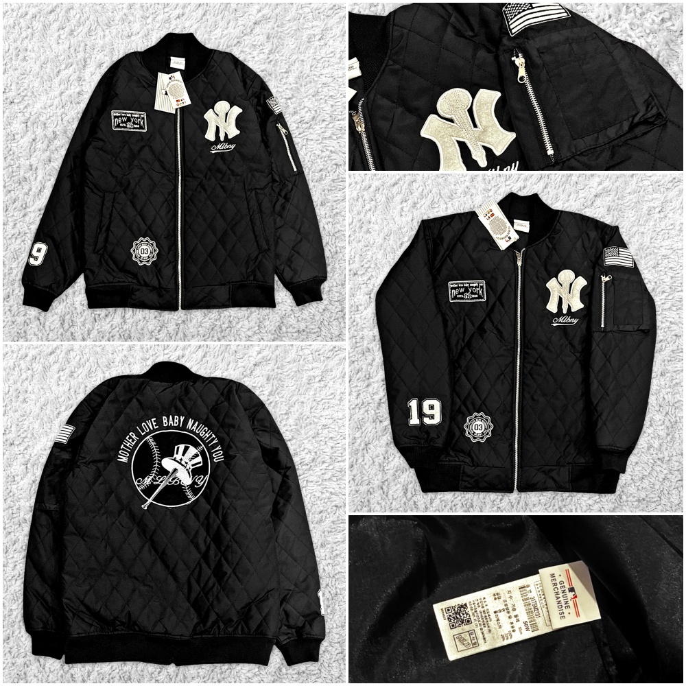 Áo Khoác Bóng Chày Thêu LOGO MLB NY YANKEES