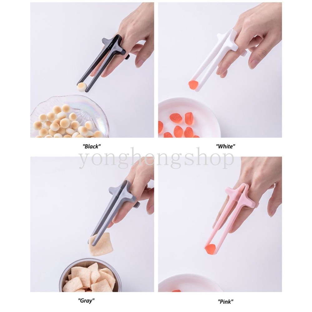 Đũa Ngón Tay Kèm Nhíp Gắp Thức Ăn Tiện Dụng