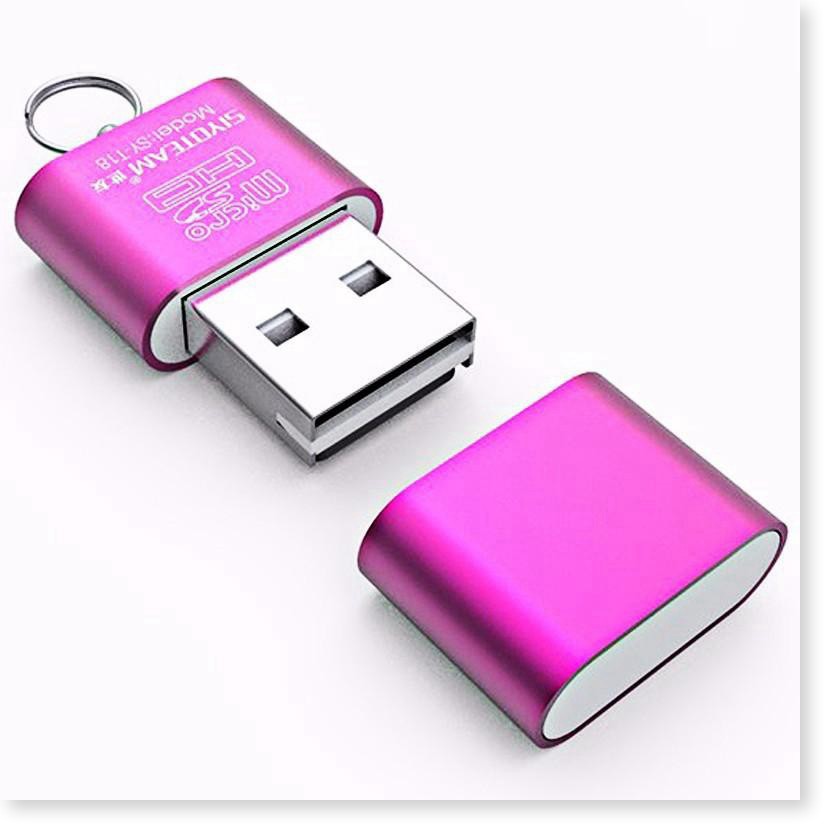 Đầu đọc thẻ nhớ  SALE ️  Đầu đọc thẻ nhớ USB 2.0 cho Micro TF, thiết kế nhỏ gọn, có thể dùng treo móc khóa 7282