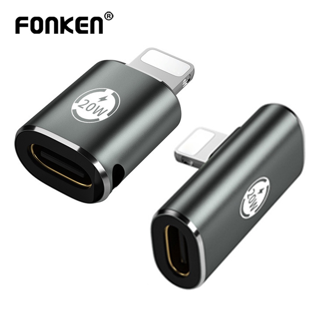 Đầu chuyển đổi Fonken PD20W USB type C sang 8pin OTG 20W thích hợp cho iPhone 13 12 11