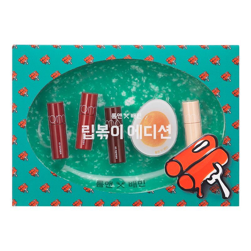 [Rom&amp;nd] Set 6 Sản Phẩm Trang Điểm Xinh Xắn Romand Lip-Bokki Edition - Romand x Baemin (6 Items)