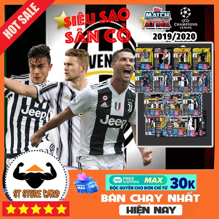 Thẻ cầu thủ JUVENTUS size Poca MATCH ATTAX VIỆT NAM 2019/20 thẻ in custom ST STORE CARD