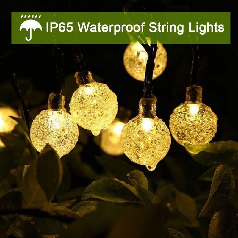 Dây đèn led 8 chế độ chống thấm nước IP65 hoạt động bằng năng lượng mặt trời