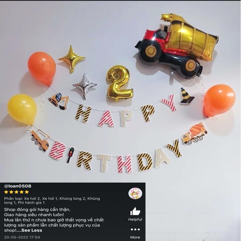 Trang trí sinh nhật xe hơi, khủng long, phi hành gia cho bé siêu đơn giản