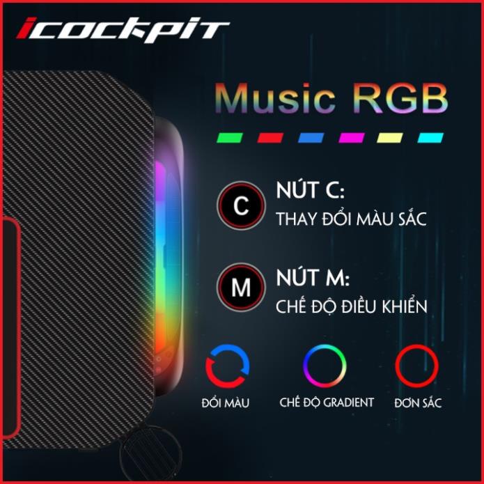 Bàn Gaming Sợi Cacbon. Bàn Chơi Game Cao Cấp. Đèn LED RGB Cảm Biến Âm Thanh. . .