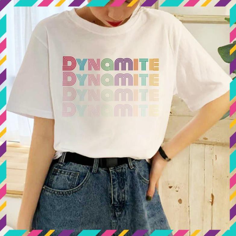 RE VÔ ĐỊCH- Áo Thun DYNAMITE BTS K POP KOREA Unisex Nam Nữ