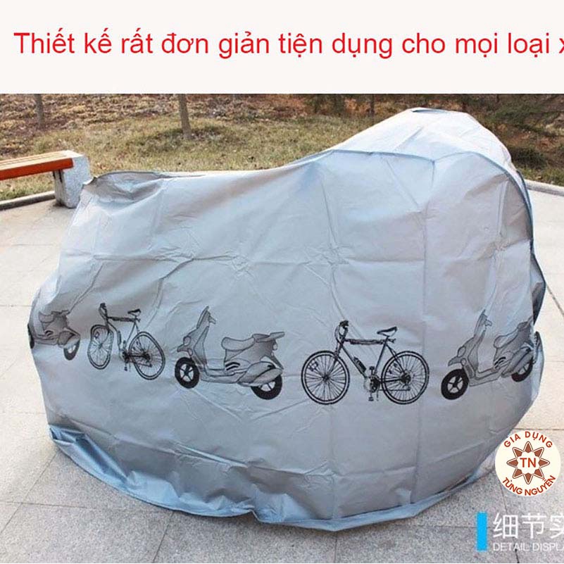 Bao Phủ/Trùm Xe Máy(Xe Đạp) Chống Mưa/Nắng Cực Tiện Lợi [PHỦ XE MÁY]