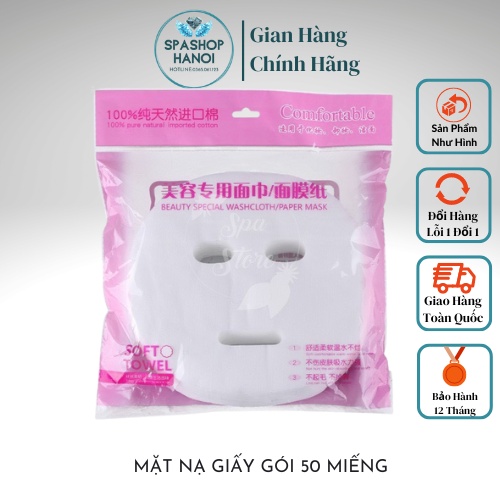 Mặt Nạ Giấy Gói 50 Miếng Dùng Trong SPA, TMV