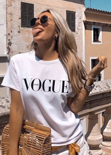 Áo Phông VOGUE xuất Hàn, form basic