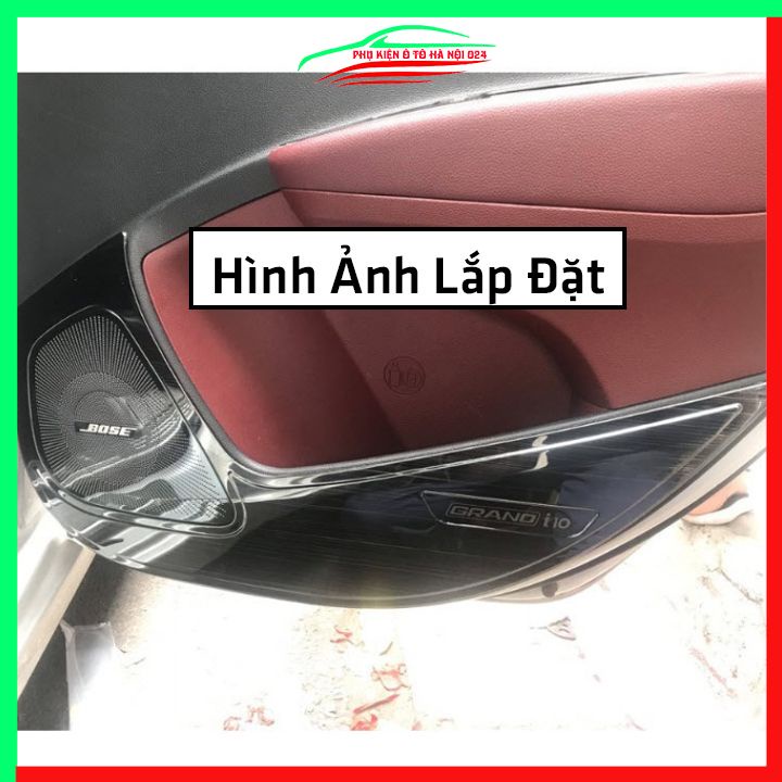 Bộ ốp tapli i10 2014-2021 vân Titan chống xước va đập khi mở cửa và làm đẹp xe