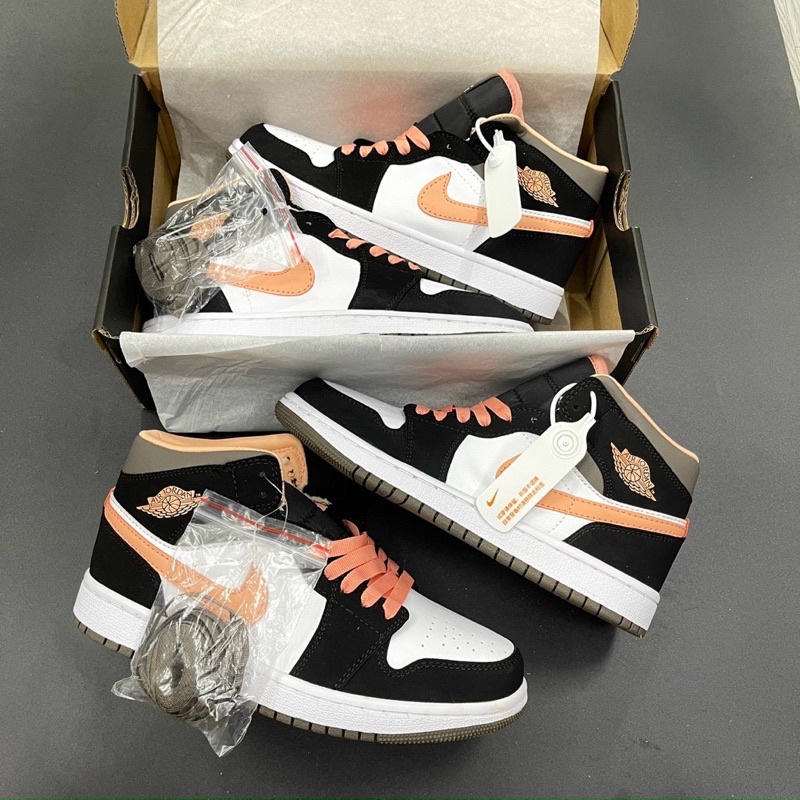 〽️Giày Thể Thao Nam Nữ Mã JD1MID Phẩy Cam🍊