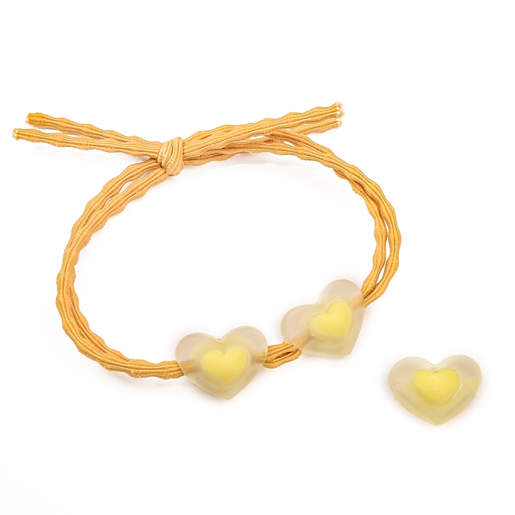 Hạt nhựa trái tim  màu nhám dùng làm Trang Sức Thời Trang size 16mm