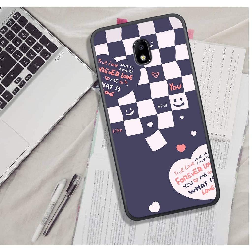 Ốp Lưng Samsung J3 PRO - J5 PRO - J7 PRO - J7 PLUS  , In Hình &quot;Black Heart&quot; Phong Cách Đẹp.