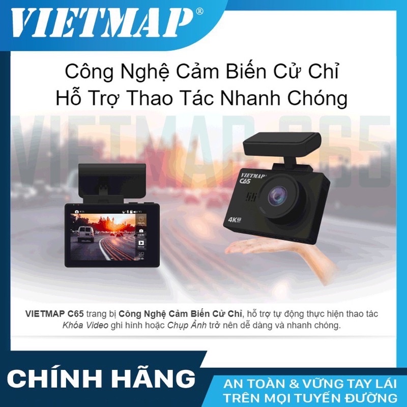 Camera hành trình VIETMAP C65 cho xe ô tô + thẻ nhớ 32/64GB Class 10