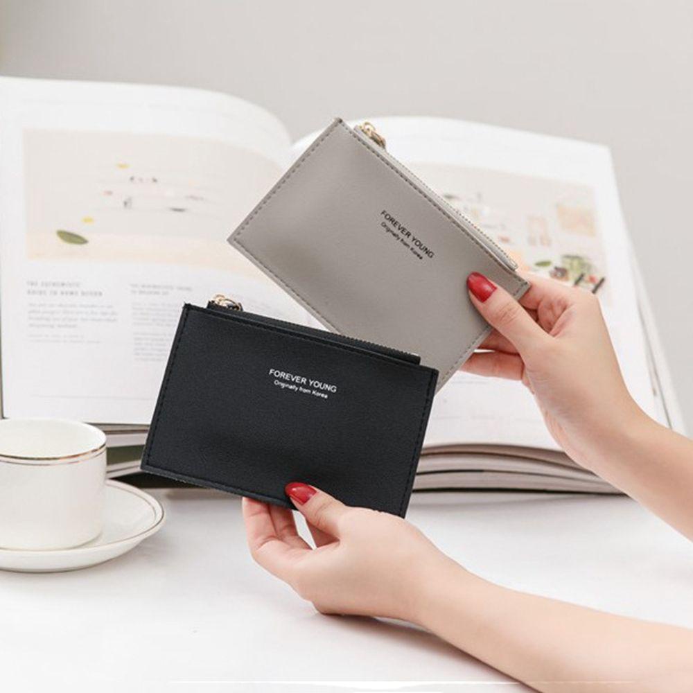 Ví Đựng Tiền Xu Nhiều Ngăn Có Khóa Kéo Phong Cách Vintage Cho Nữ