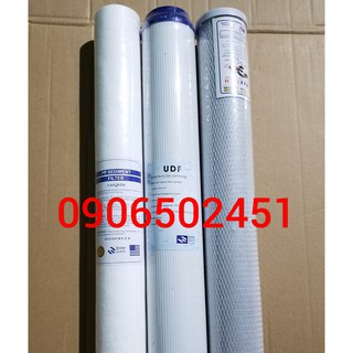 Bộ sản phẩm lõi lọc số 1 pp & lõi lọc số 2 udf & lõi lọc số 3 cto 20inch