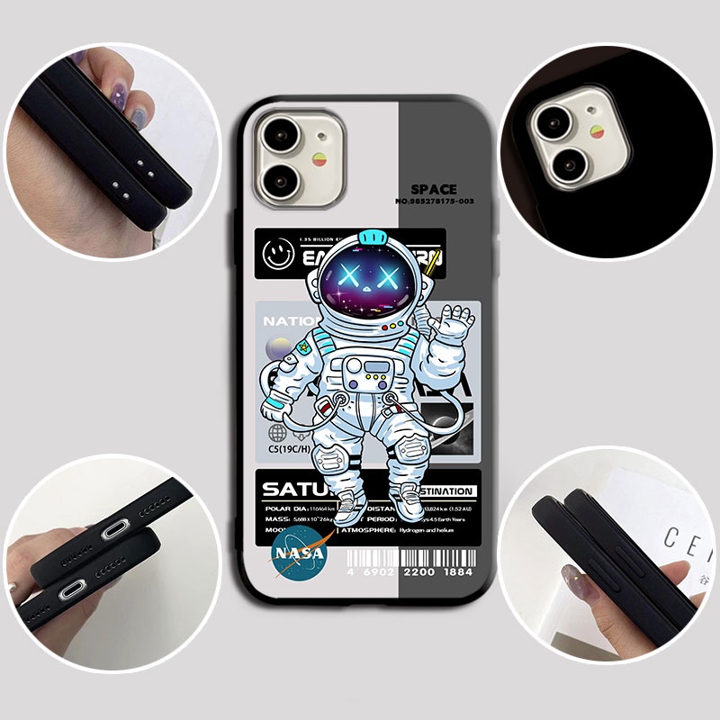 Mờ/matte Ốp Điện Thoại Mềm Mặt Nhám Họa Tiết Phi Hành Gia Cho Samsung A9 A8 A7 A6 A5 A3 Plus 2016 2017 2018