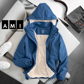 Áo gió lót lông nam, Áo khoác gió lót lông cừu tráng bạc chống nước dành cho cả nam và nữ LL