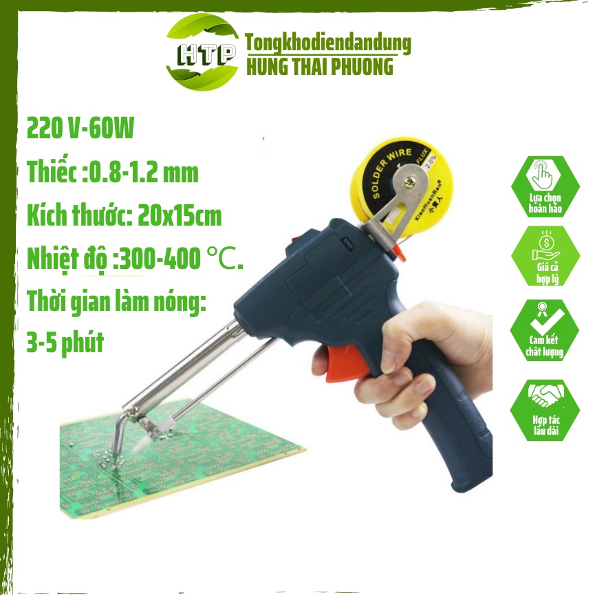 Mỏ hàn thiếc tự động điều chỉnh nhiệt mini máy hàn thiếc công suất 60w