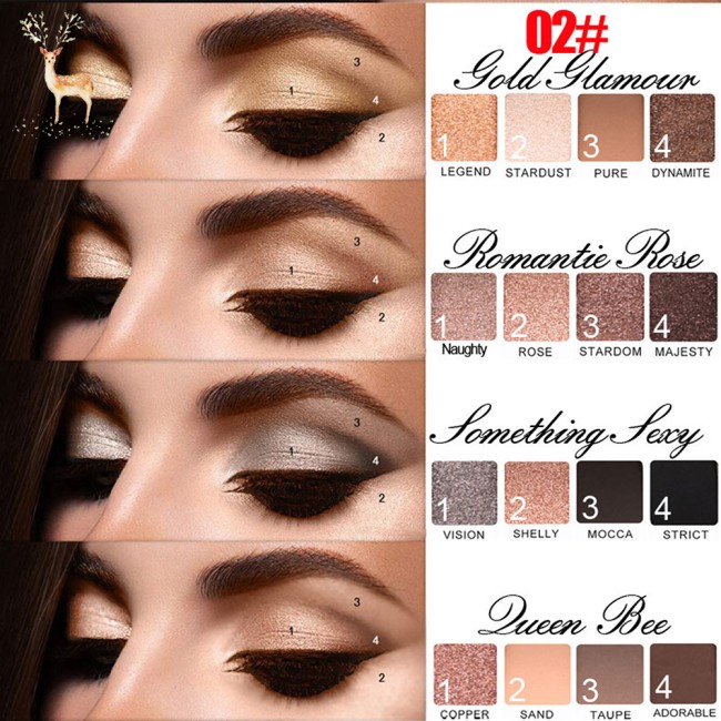 (Hàng Mới Về) Bảng Phấn Mắt 16 Màu Ánh Kim Cương Lấp Lánh Nhung Mịn Không Thấm Nước | BigBuy360 - bigbuy360.vn