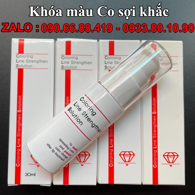 Co nét - Khoá sợi chân mày - Khóa màu - Kích màu phun xăm Môi Mày PBS Hàn Quốc 30ml