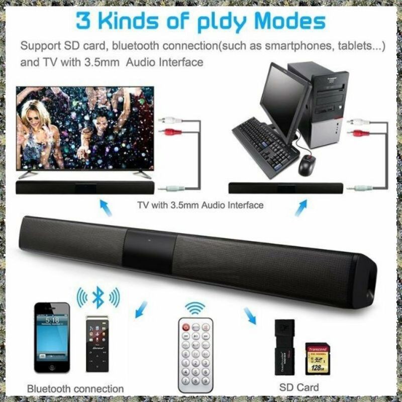 [Mã ELHACE giảm 4% đơn 300K] Loa Bluetooth BS-28B cho tivi , điện thoại , laptop và các nguồn phát khác.