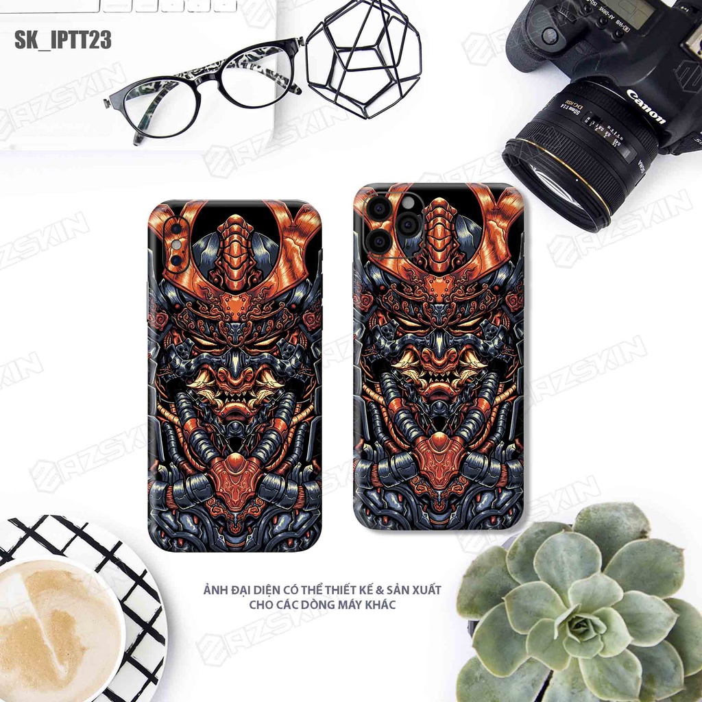 Miếng Dán Skin Tattoo Dành Cho IPhone 7 - 14 Pro Max |SK_IPHTT23| Chất Liệu Nhập Khẩu, Khuôn Cắt CNC Dán Full Lưng Viền