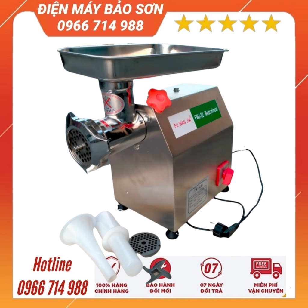 [Mã ELHA22 giảm 5% đơn 300K] Máy xay thịt công nghiệp đa năng DE12 công suất 800w Máy đùn thịt inox bảo hành 12 tháng