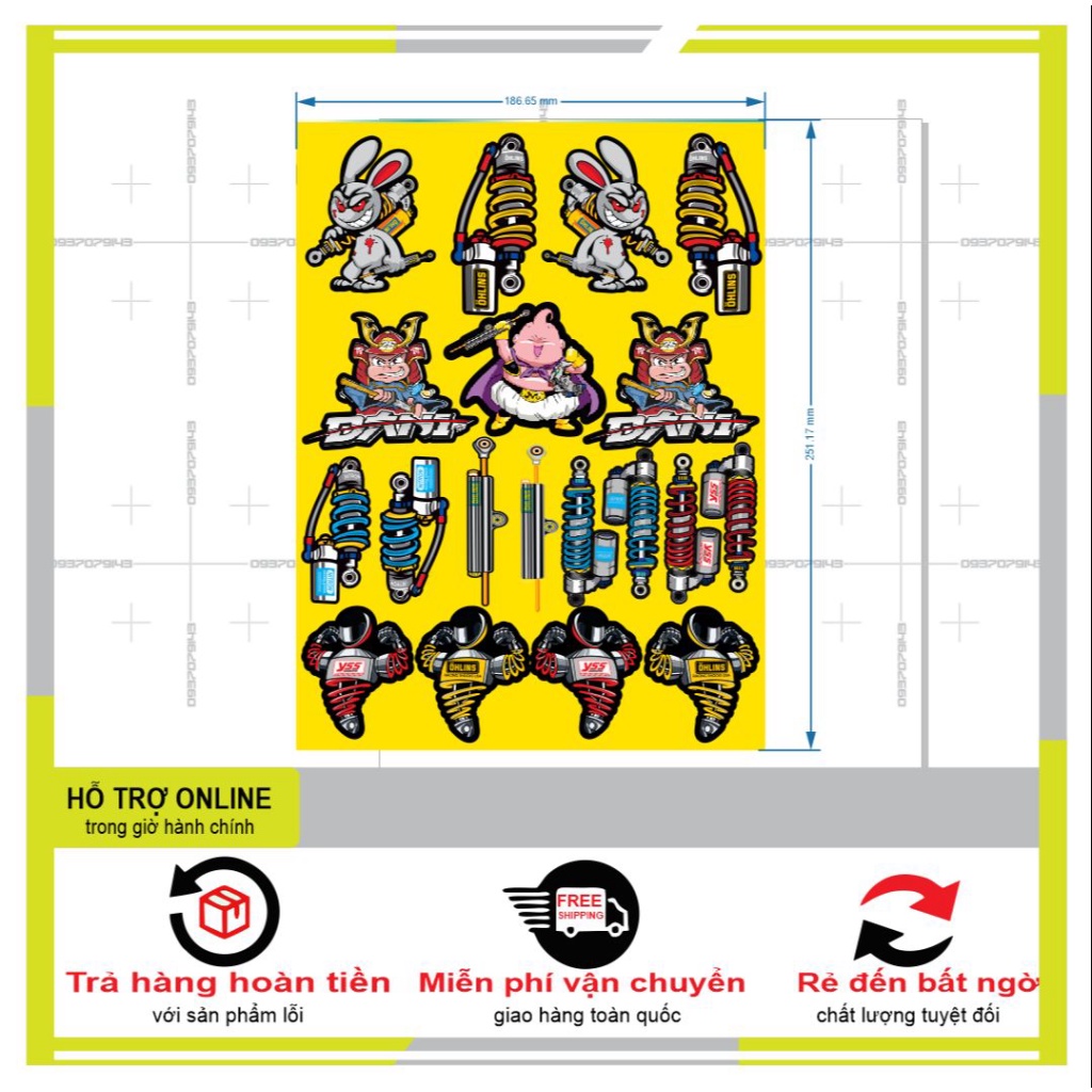 19 LOGO STICKER PHUỘC,THỎ, TRANG TRÍ - SHINDECAL2