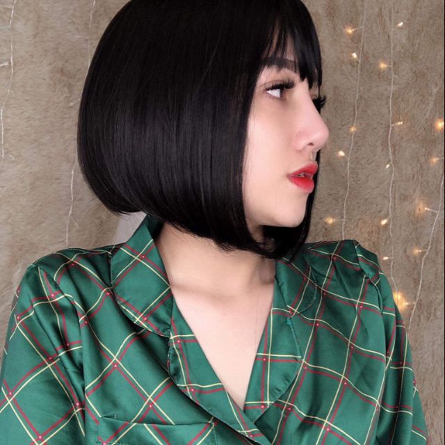 Tóc giả nữ cả đầu 🥰FREESHIP🥰 Giảm 7k khi nhập [TOCGIA7K]-Tóc giả nguyên đầu víc ngắn d3030