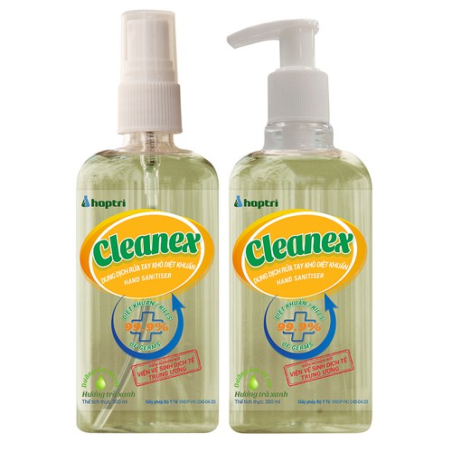Dung dịch rửa tay khô diệt khuẩn Cleanex 300ml được bộ y tế cấp phép