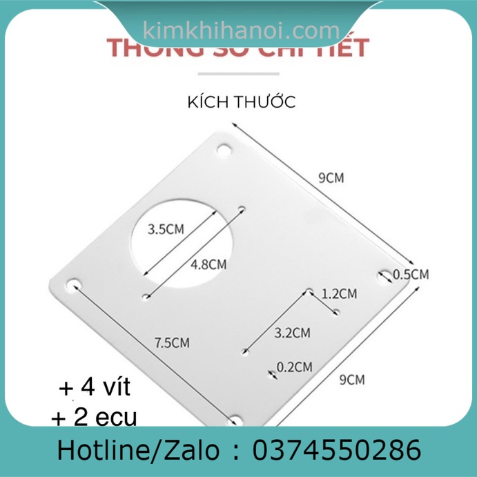 Miếng thép không gỉ 304 sửa chữa bản lề hỏng .