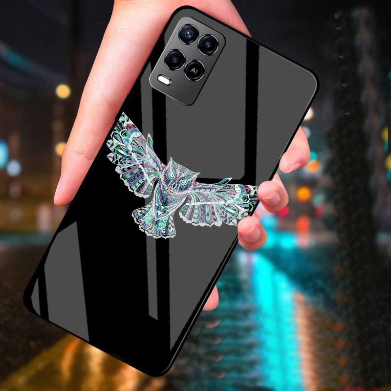 Ốp Lưng OPPO A54,A74,A55 mặt kính cường lực cao cấp thiết kế riêng
