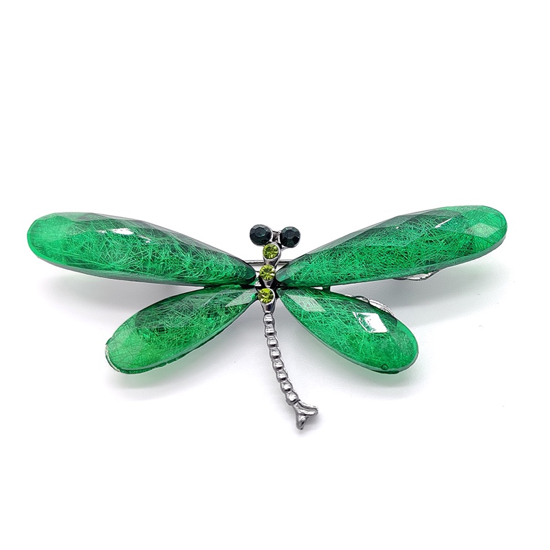 Trâm Cài Áo Hình Chuồn Chuồn Đính Pha Lê Sang Trọng