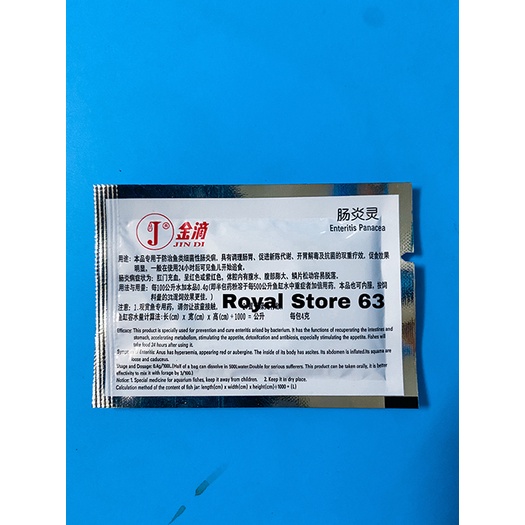 Jindi gói tím vấn đề sình bụng cho cá cảnh