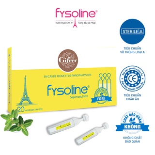[Mã FMCGMALL -8% đơn 250K] Fysoline - Nước muối sinh lý Kháng khuẩn Pháp - Hỗ trợ nghẹt mũi, viêm mũi, sổ mũi