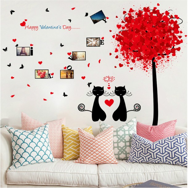 Decal trang trí Happy Valinetine Days