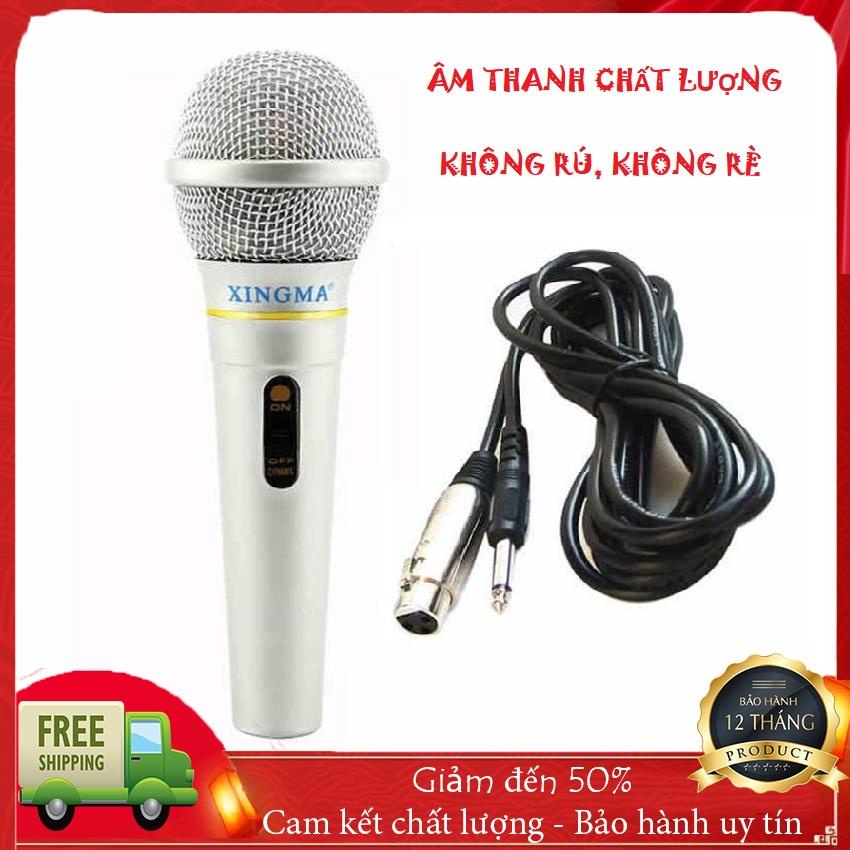 Mic Chống Hú, Chống Rè, Micro Karaoke XINGMA AK-319, Micro Chuyên Nghiệp Có Dây,Bắt Âm Tốt, Giọng Hay