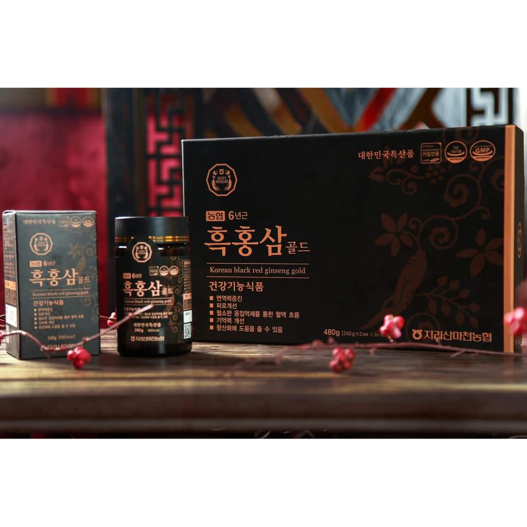 Cao Hắc Sâm Black Red Ginseng Gold Hàn Quốc
