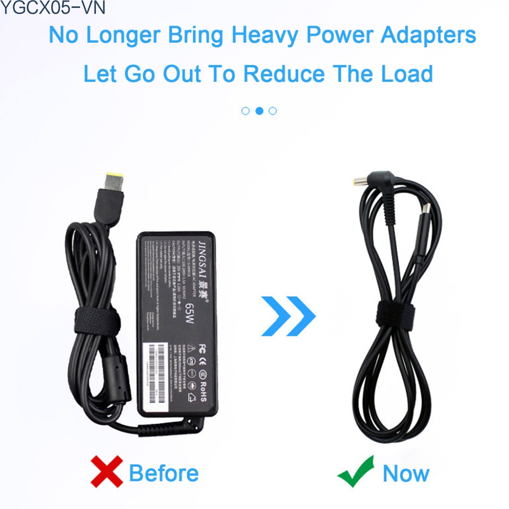 Dây Cáp Sạc Nhanh 65w Cổng Usb Type C Cho Laptop Dell / Hp / Asus / Lenovo / Acer | BigBuy360 - bigbuy360.vn