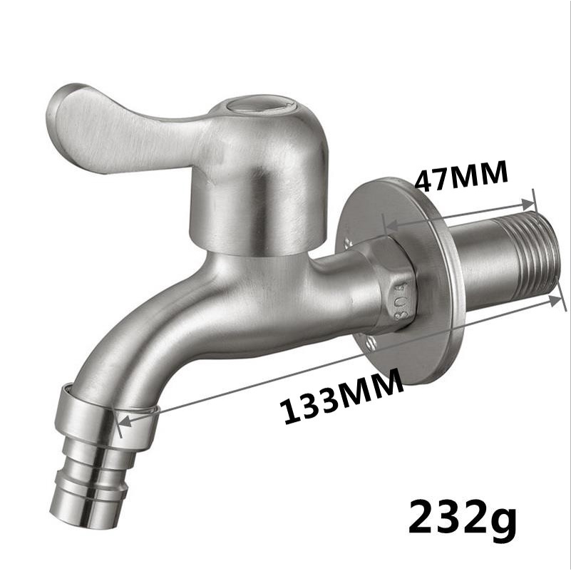 vòi máy giặt Inox 304-lõi vòi nước-xả rửa sàn Inox 304 - 2 mẫu tùy chọn