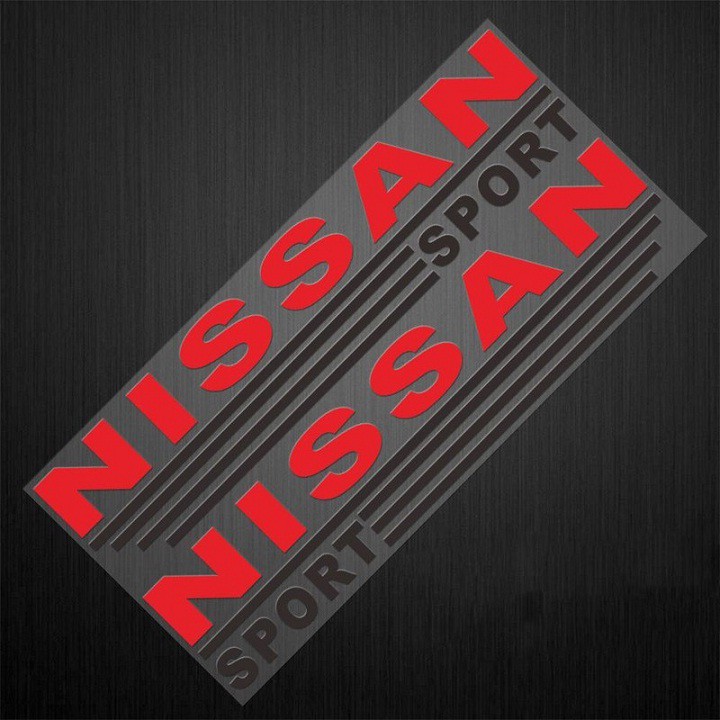 Bộ 2 Tem Dán Gương Chiếu Hậu Ô Tô NISSAN cao cấp