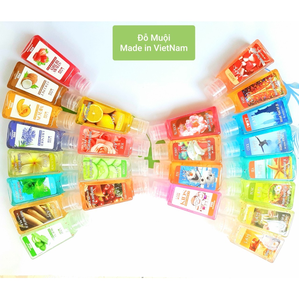 Gel rửa tay khô 3k Lamcosmé chai 60ml