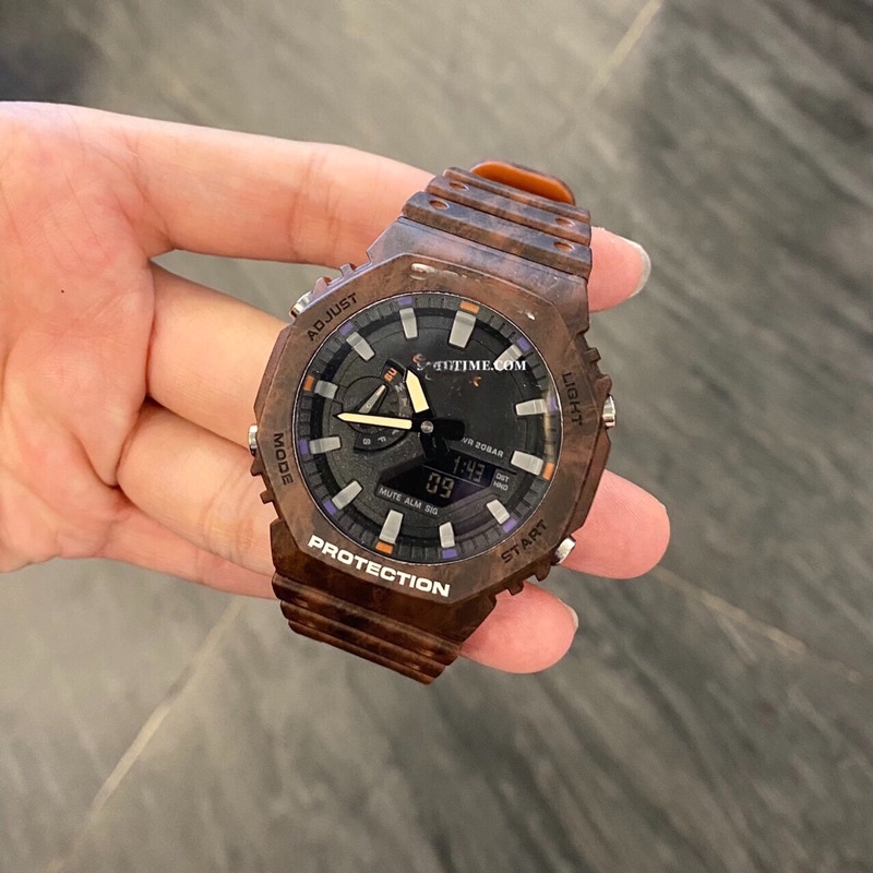 Đồng Hồ Nam G. 2100 thể thao cam đất