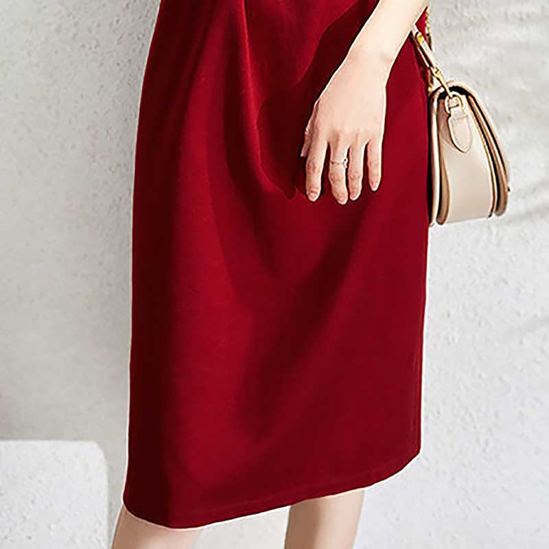 Đầm thun ZXYOUPING dáng rộng in chữ cá tính cho nữ