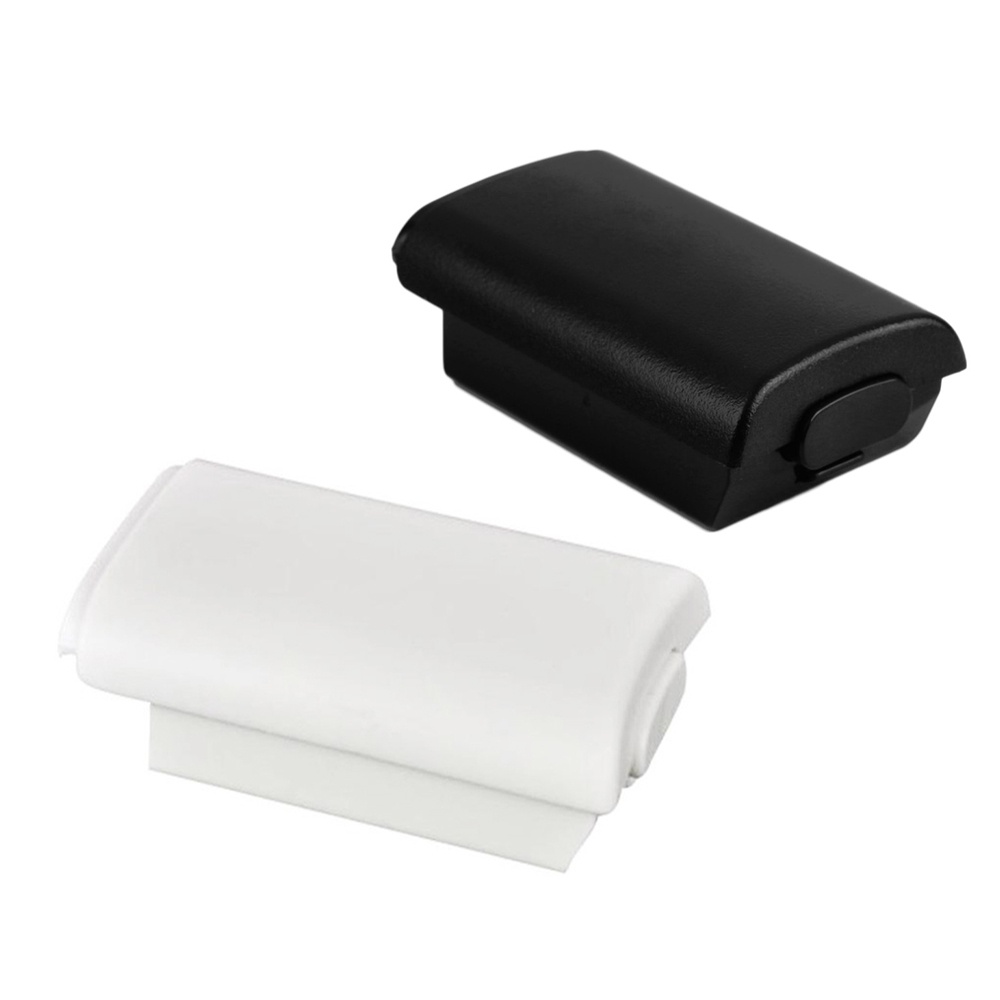 Hộp Đựng Pin Balck Và Trắng Cho Bộ Điều Khiển Xbox 360 Phụ Kiện Trò Chơi Vỏ Nhựa Cho Microsoft Xbox Nắp Sau Hộp Lưu Trữ Pin Hộp Đựng Bộ Điều Khiển