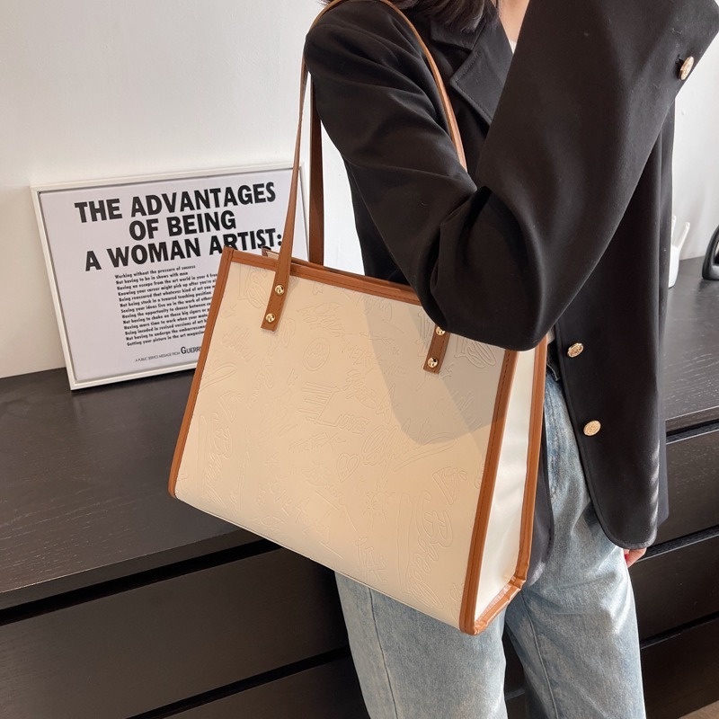 Túi Xách canvas Cỡ Lớn Kiểu Dáng Đơn Giản Gylb531